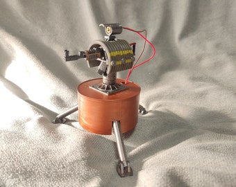 Painted Moving Rust 3D Printed Auto-turret USB C