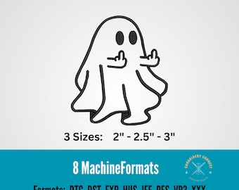 FU Ghost Machine Embroidery Design: Spooky Halloween (Digital Download)