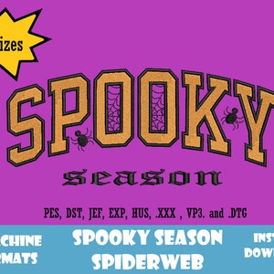 Spooky Season Embroidery Design, Halloween Embroidery Design, Embroidery Designs for Halloween, Spooky Embroidery Design