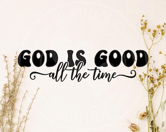 God is Good Vinyl Decal: Christian Car Sticker