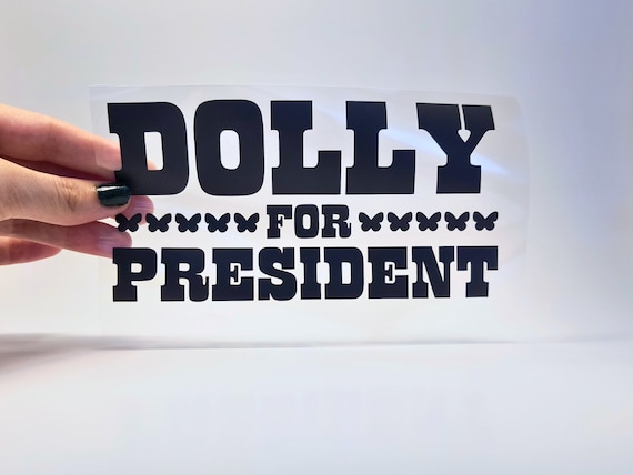 In Dolly We Trust Vinyl Sticker Decal