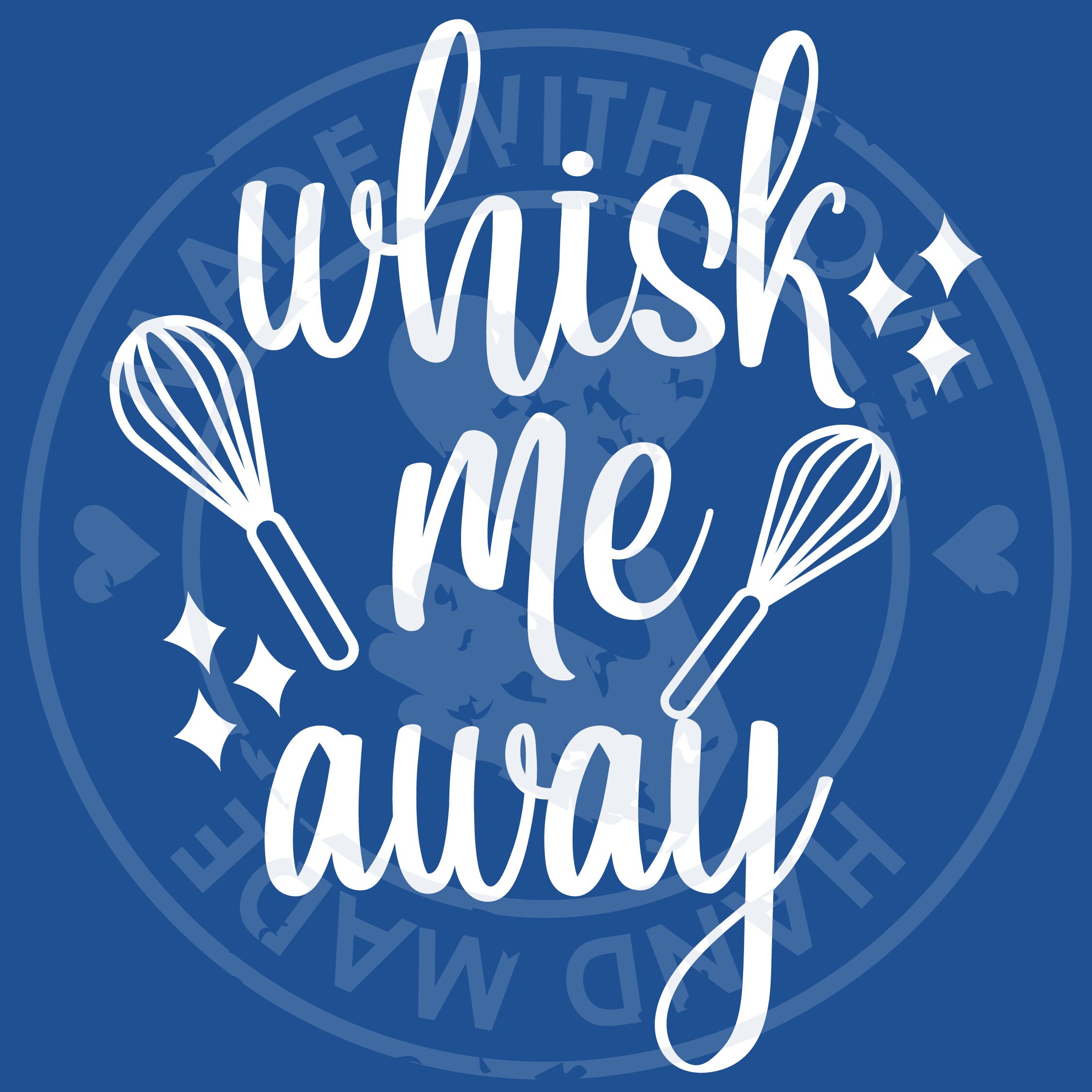 Kitchen Mixer Vinyl Decal Whisk Me Away Charming Kitchen Adhesive Art