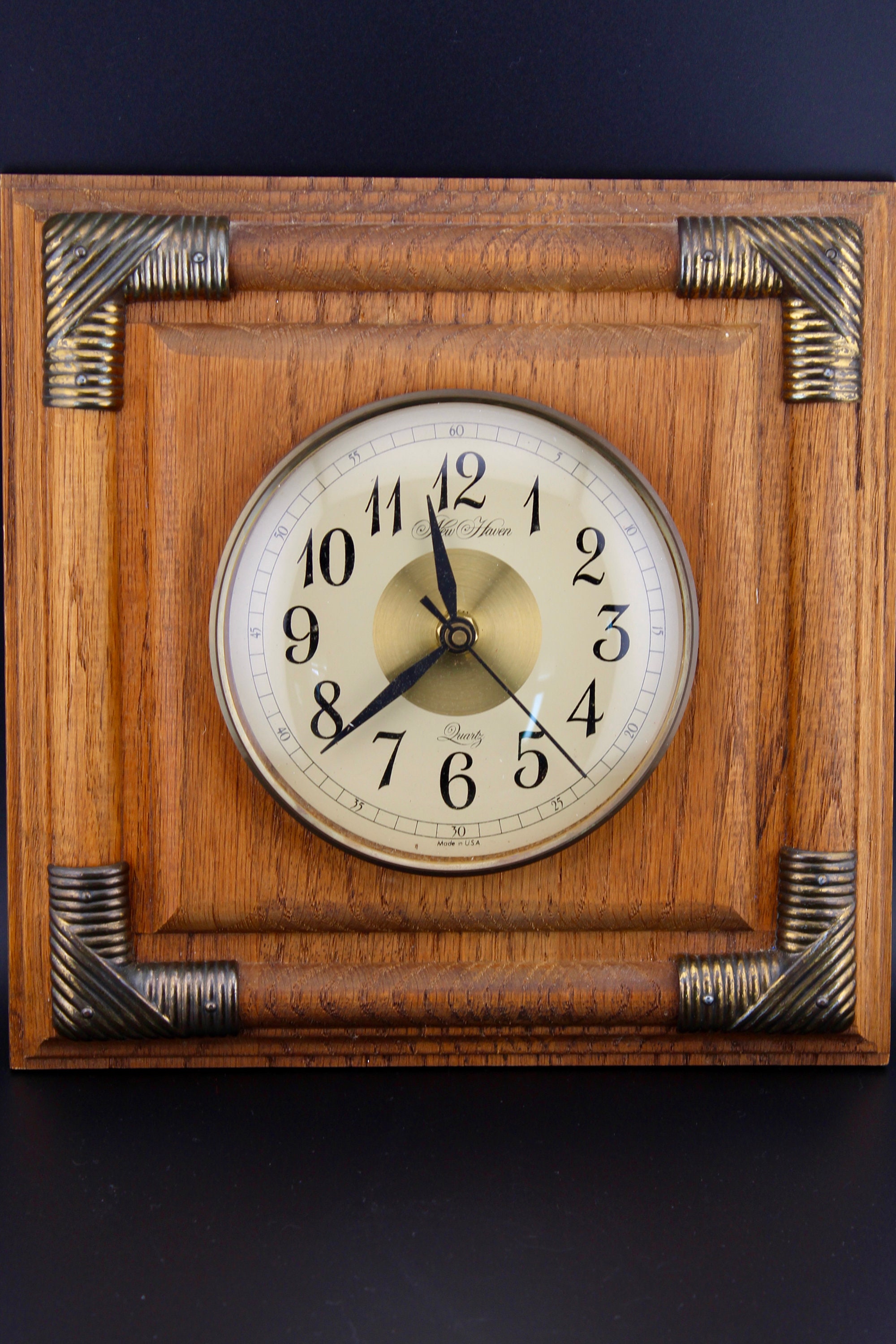 ジャンク品 ビンテージ置時計 アメリカ NEW HAVEN ニューへブン 天使