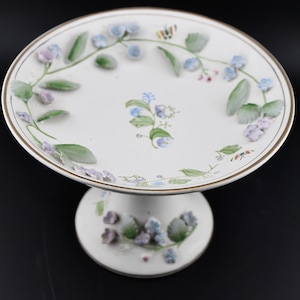 Vintage Footed Porcelain Compote Dish, Numbered 6190