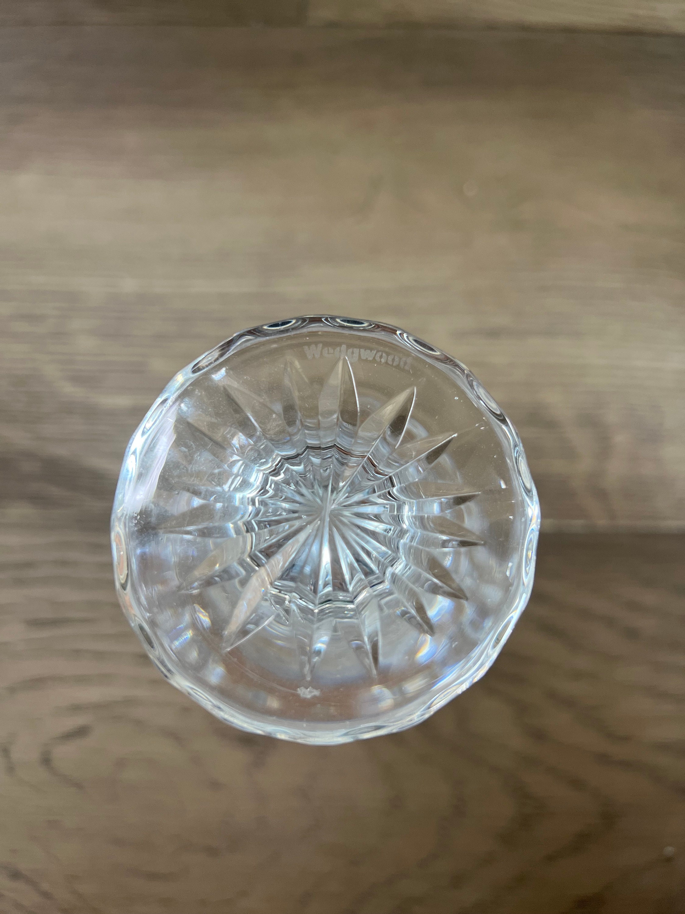 Wedgewood Lead Crystal Crystal Vase Bud Vase Gold Etsy