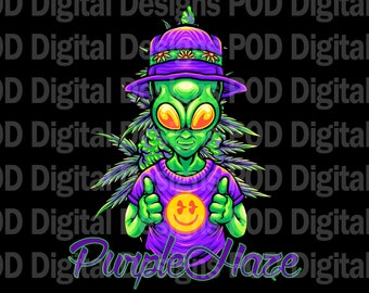 PNG transparente Purple Haze / Sublimación / DTF / DTG