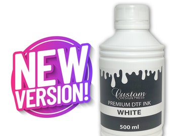 Premium DTF White Ink (500 ml) - Premium White DTF Ink für helle Rückseite - professionelle Qualität für lebendige Ergebnisse