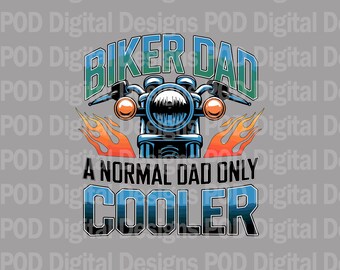 Biker Dad PNG: Motorcycle Sublimation Design (Digital Download)
