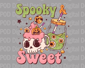 Halloween Digital Image: Transparent PNG - Spooky & Sweet Design