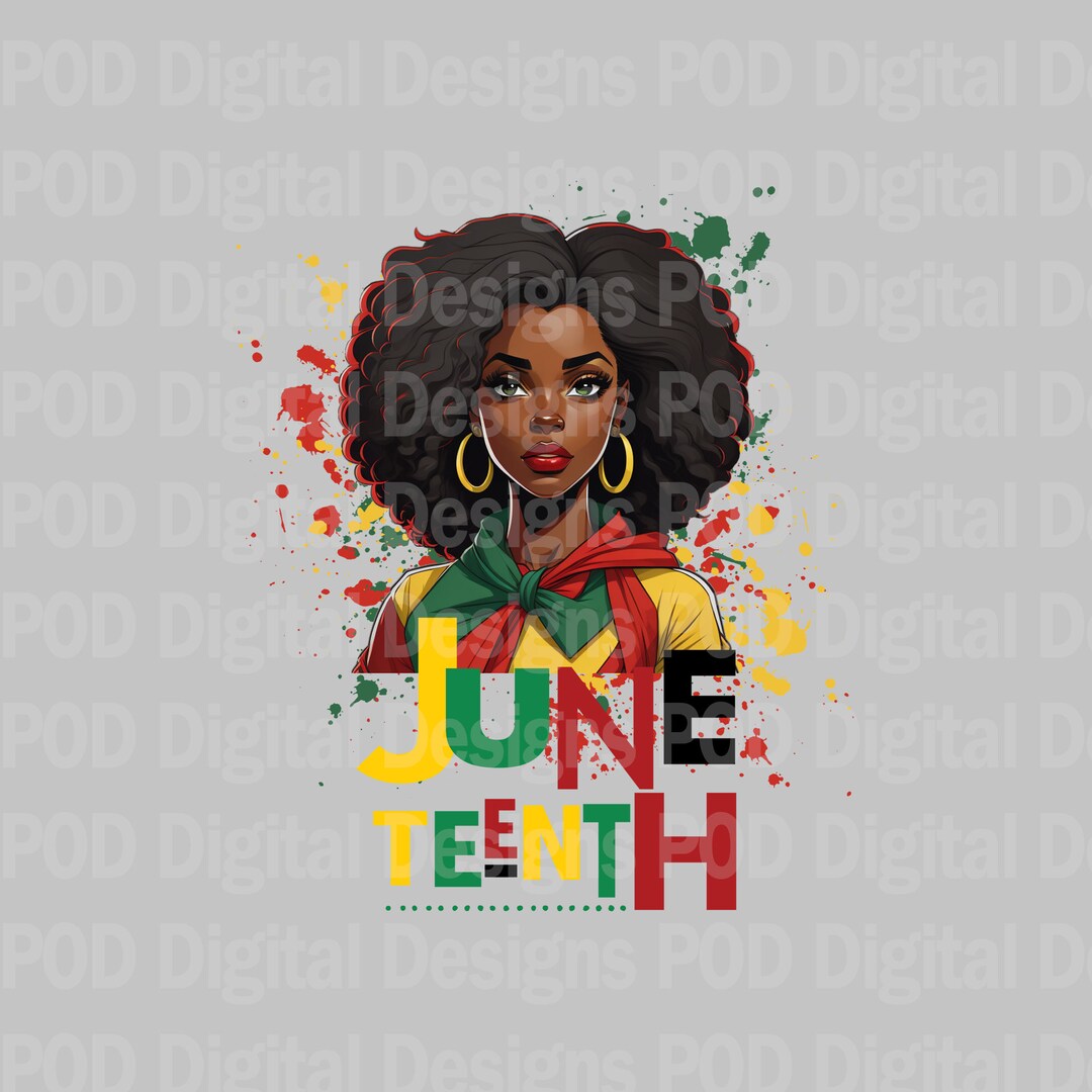 Juneteenth Splatter PNG: Transparent Digital Download - Etsy