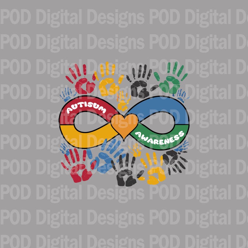 Transparent Png Autism Awareness | Sublimation | DTF | DTG 300 Dpi High ...