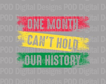 One Month Cant, Transparent Png - Black History Pride | 300 Dpi Dtf Sublimation Design | Digital Download