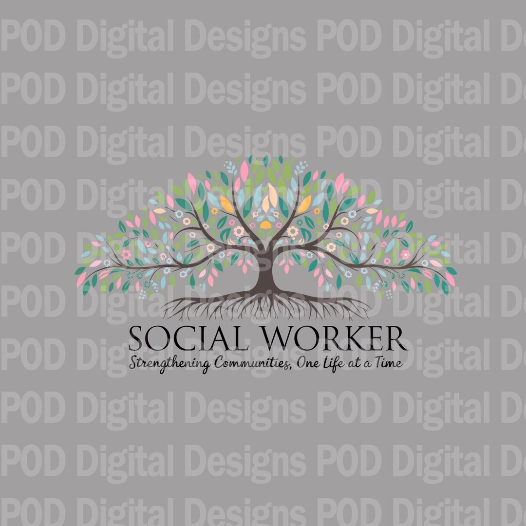 The Help Tree Design Transparent Png Social Worker Tree Shirt Digital Image for Sublimation ...