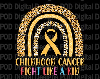 Transparent png Childhood Cancer Digital Image for POD, Sublimation, DTF, 300 dpi