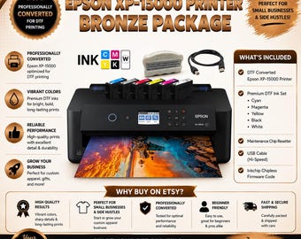 DTF Converted Epson XP-15000 Bronze Package | DTF Printer Bundle