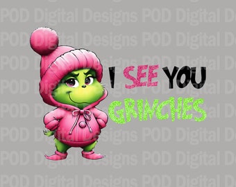 Transparent png Resting Grinch Face | Sublimation | DTF | DTG