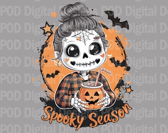 Spooky Halloween PNG Digital Art (Transparent, 300 DPI)