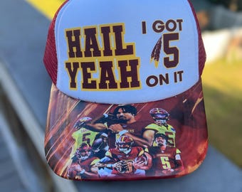 Custom Football Fan Trucker Hat: Game Day Player Collage Cap