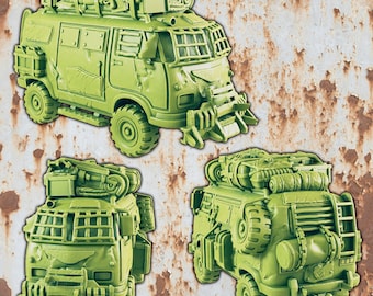 Wasteland Retro Camper | 4K HD Resin Print | 28mm to 32mm Scale | Wargaming | TableTop | Post Apocalyptic | Wasteland | Model Kit