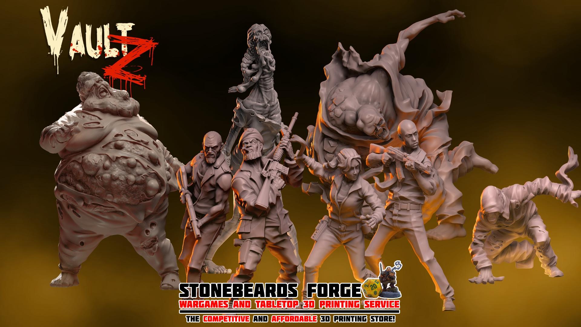 Left 4 Dead Full Set 8 Miniatures | 4K HD Resin Print | Vaultz