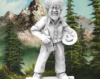 Bob the Happy Painter | 12K HD Resin Print | 28mm Miniature | Wargaming | Dungeons and Dragons | Stargrave | Roleplaying | Pathfinder | 40K