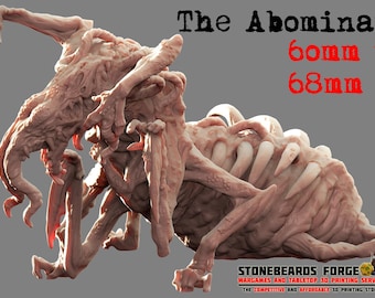 The Abomination 60mm Tall | 12K HD Resin Print | Vaultz | Wargaming | Table Top | The Thing | Apocalypse | Survival | Wasteland | Zona Alfa