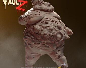 Bloater Zombie Miniature | 4K HD Resin Print | Vaultz | Wargaming | TableTop | Left 4 Dead | Apocalypse | Survival | Wasteland