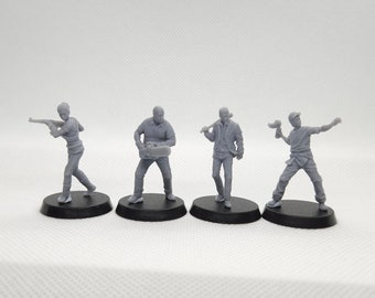 Zombie Survival Team | 4K HD Resin Print | Vaultz | Survivors | Wargaming | TableTop | Left 4 Dead | Apocalypse | Survival | Wasteland