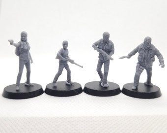 The Last of Us Survivors Set 32mm Scale | 4K HD Resin Print | Vaultz | TableTop | Joel and Ellie | Apocalypse | Survival | Infected | Zombie