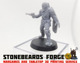 Mando Bounty Hunter | 4K HD Resin Print | Star Wars Legion | Wargaming | Table Top | Starfinder | Stargrave