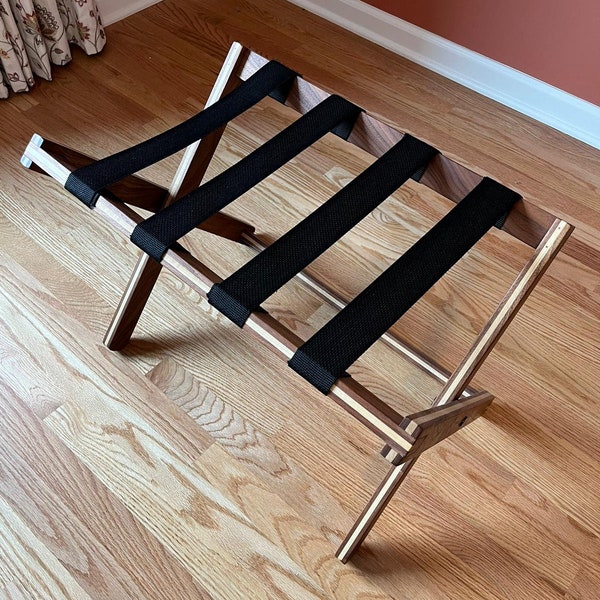 Handmade Luggage Rack | Guest Room Furniture | Hardwood Luggage Stand