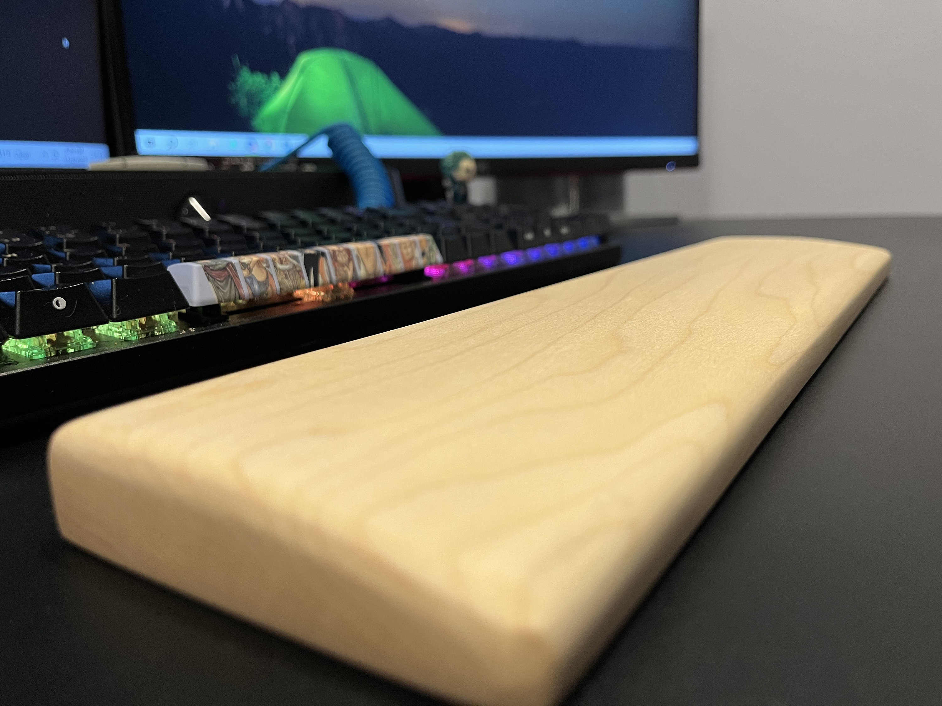 Maple Wood Keyboard Wrist Rest - Etsy Maple Wood Keyboard Wrist Rest - Etsy
