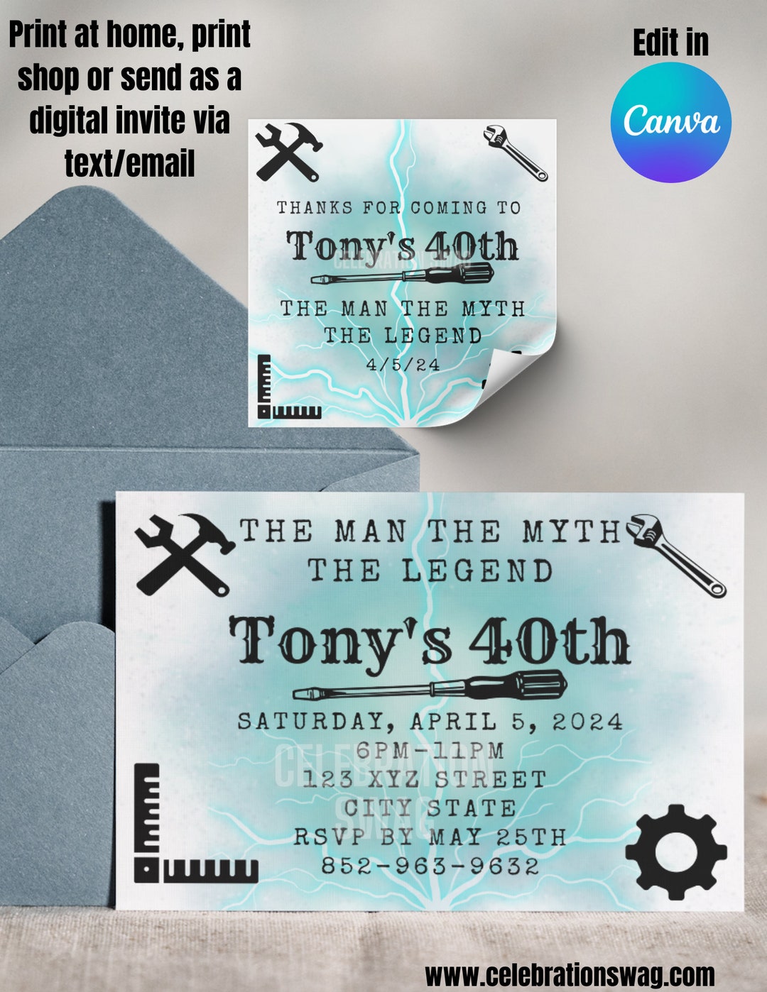 The Man the Myth the Legend Birthday Theme the Man the Myth - Etsy