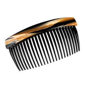 Charles J. Wahba - Large Straight Tooth Side Comb With Covered Top - Handmade in France