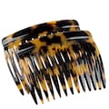 Charles J. Wahba Side Comb (Paired) - 13 Teeth (Handmade in France)