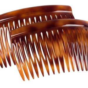 Charles J. Wahba Side Comb (Paired) - 17 Teeth - Hand Made in France
