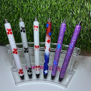 Ready to ship GLITTER PENS , Glitter pens, Glitter gel pens, Custom glitter pens, Refillable gel pens, Gift ideas, Personalized, custom made