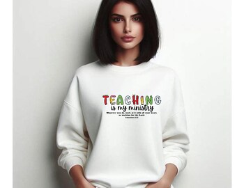 Teaching is my Ministry T-Shirt Design: Teacher PNG (Digital Download)