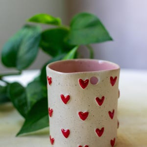 Handmade ceramic travel mug