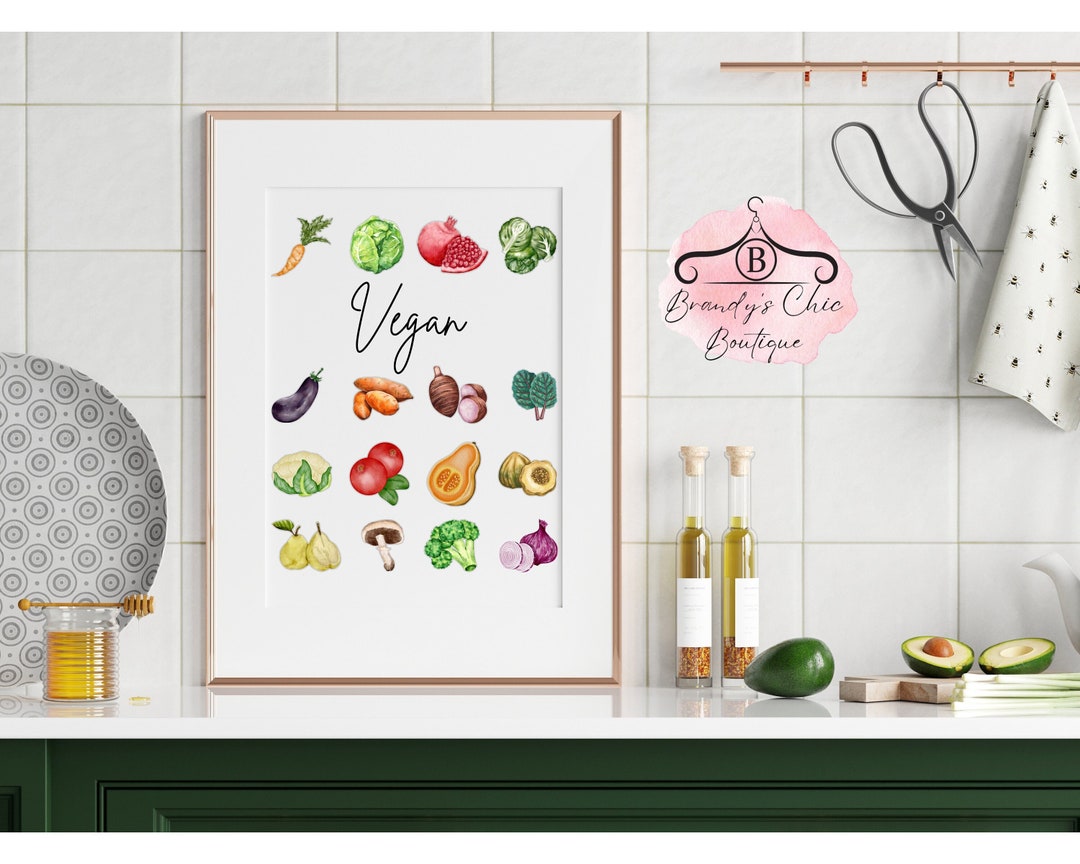 Food Wall Art for Kitchen Food Printables for Kitchen, Food Wall Art ...