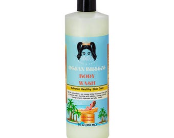 16 oz. OCEAN BREEZE Scented Body Wash/ body wash for skin/body wash to refresh skin/organic body wash