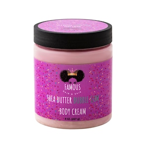 8 oz. SHEA BUTTER bubble gum body cream/ scented cream for body/ organic cream natural cream