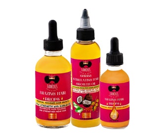 HAIR GROWTH OIL kit/4 oz chebe hair growth oil/4 oz karkar oil hair drops for growth/oils for balding/ 2 oz treatment for thinning for hair