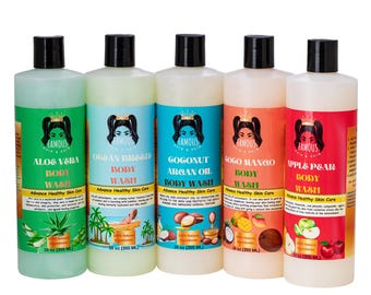 80 oz. SCENTED BODY WASH Collection/ all natural assorted body wash/scented body wash set/best body wash/body wash for sensitive skin