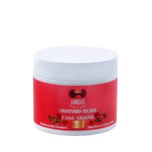 6 oz. ORGANIC ROSE face cream/cream for dry skin/cream to moisten skin/face care/skin care/cream to even skin/face cream to hydrate skin