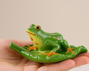 Color Changing Frog Ornaments - Frog Tea Pets That Can Change Color When In Hot Water - Static Frog Sculptures - Christmas Gifts-For Her/Him