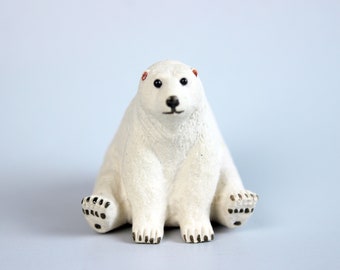 廃盤になったシュライヒ シロクマ #14659 - ジオラマ、OOAK、妖精の庭