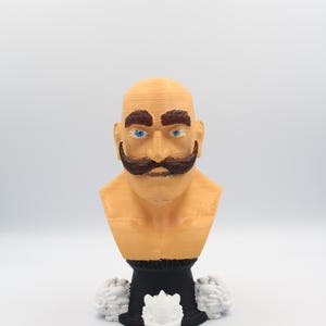 Braum Bust Statue – Handmade League of Legends 3D Printed Collectible