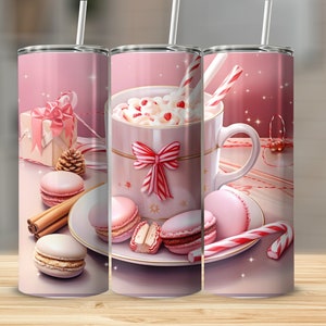 Christmas Coffee Mug 20 oz Tumbler Wrap, Sublimation Design, Straight And Tapered, Instant Digital Download