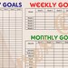 Printable Daily, Weekly, Monthly Goal Planner | Track Your Goal ...